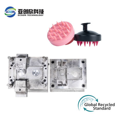Silicone Circular Hair Washing Brush With Custom Plastic Injection Mold Tooling
