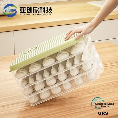 OEM Dumpling Storage Box Injection Molding With Hot Runner Cold Runner