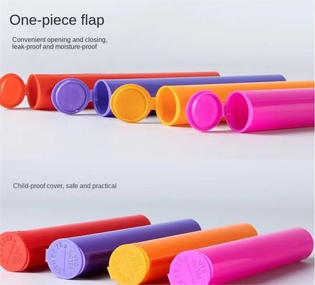 Çok fonksiyonel Özel Renkli Su geçirmez Plastik Pre Roll Tüp Squeeze Pop Top Kapakları Henüz yorum yok